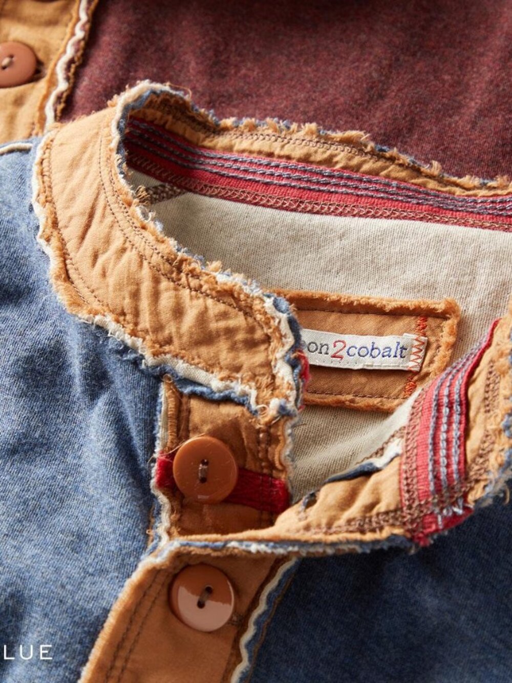 carbon2cobalt Men’s Blue Kinetic Henley XL